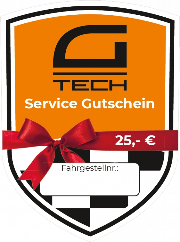 G-TECH Servicegutschein 25€